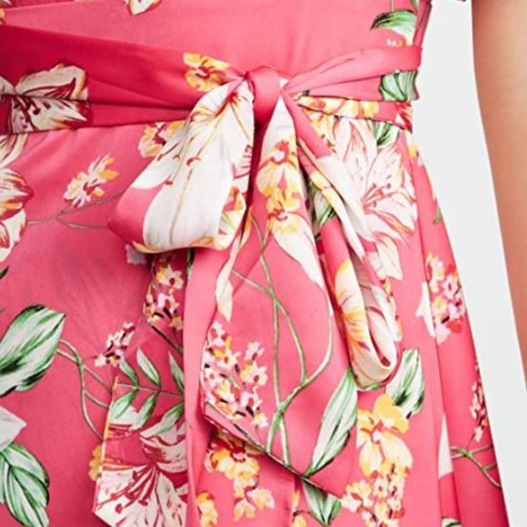 Revolve BB Dakota Trending Tropic Hot Pink Ruffle Mini Dress size 6 - Picture 6 of 15